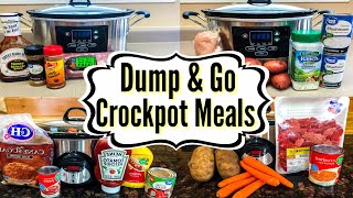 5 DUMP amp GO CROCKPOT DINNERS  QUICK amp EASY RECIPES  JULIA PACHECO [upl. by Lyrradal]