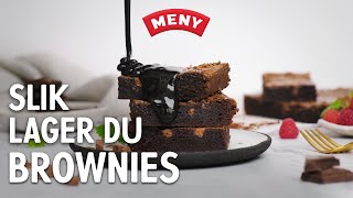 Slik lager du brownies [upl. by Trudie]