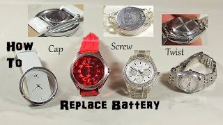 How To Replace Change Watch Battery [upl. by Abshier546]