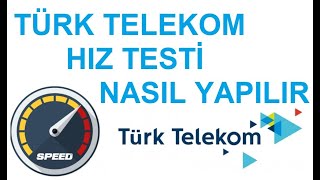 TÜRK TELEKOM HIZ TESTİ NASIL YAPILIR [upl. by Ribal]