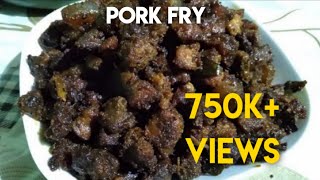 Kerala Style Pork Fry Pork Ularthiyathu New Year Special [upl. by Lyssa665]