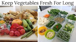 How To Keep Vegetables Fresh For Long  Vegetable Storage Tips [upl. by Ientruoc819]