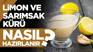 Limon ve Sarımsak Kürü Nasıl Hazırlanır  Sağlıklı Tarifler 01 [upl. by Ariaj74]