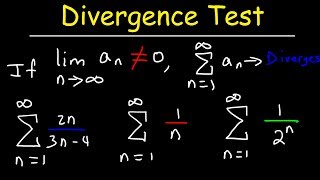 Divergence Test For Series  Calculus 2 [upl. by Aehsan]