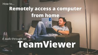 How to use TeamViewer  How to work from home remotely [upl. by Mitchel]