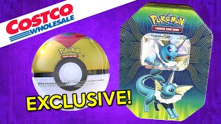 COSTCO EXCLUSIVE Vaporeon GX Tin Opening [upl. by Lari]