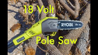 Ryobi 18 Volt Pole Saw [upl. by Alaehcim143]