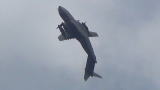 Airbus A400M pulls off incredible loop [upl. by Arjan]