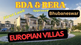 4 BHK With Staff Room European Style luxury Villas in Bhubaneswar BDA amp RERA Registered [upl. by Krock]