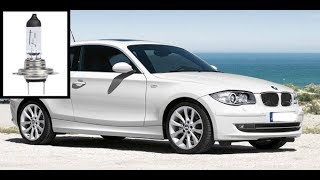 How to replace front light bulbs  BMW 1 Series [upl. by Filip871]