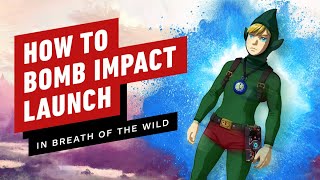 How to Bomb Impact Launch in The Legend of Zelda Breath of the Wild [upl. by Ahseyt]