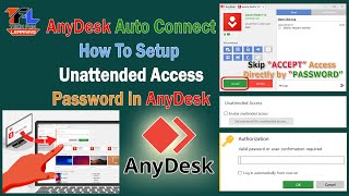 AnyDesk Auto Connect  How To Setup Unattended Access Password in AnyDesk [upl. by Mikol]