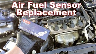 P0134 How to Replace Air Fuel Sensor  Oxygen Sensor Honda CIvic 20012005 [upl. by Ssalguod]