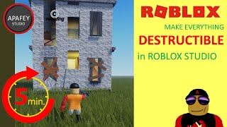 ▶ Make anything DESTRUCTIBLE 💣 in Roblox Studio  5 minutes without scripting 👌 [upl. by Khan448]