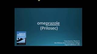 How to pronounce omeprazole Prilosec Memorizing Pharmacology Flashcard [upl. by Ecenaj]