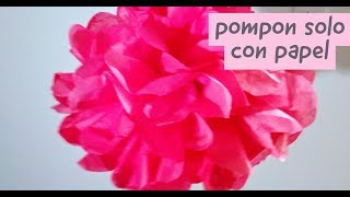 POMPONES CON PAPEL CHINA [upl. by Bergmans]