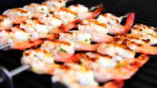 Zesty Lemon amp Garlic Prawn Skewers Video Recipe [upl. by Felipe]