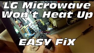 ✨ LG MICROWAVE WON’T HEAT UP  FIXED ✨ [upl. by Imerej]