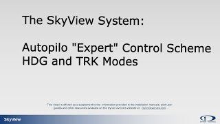 SkyView Autopilot  Expert Mode 3 HDG and TRK Modes [upl. by Deanna140]