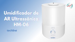 Umidificador de AR Ultrassônico HM06 Techline [upl. by Ondrea453]