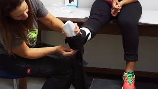 How to apply an ankle brace [upl. by Reinaldo]