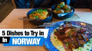 Norwegian Food Tour  5 Dishes to Try in Oslo Norway Americans Try Norwegian Food [upl. by Ayekram]