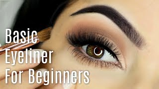 Beginners Eyeliner Makeup Tutorial  How To Apply Eyeliner [upl. by Nnyleuqaj15]