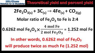 R214 Theoretical yield and percent yield [upl. by Yaakov]