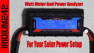 Watt Meter And Power Analyzer For Your Solar Power Setup [upl. by Rasec]