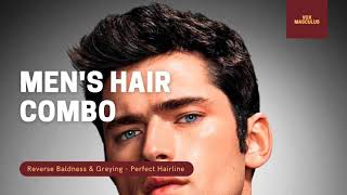 Mens Hair Combo  Full Youthful Hair amp Perfect Hairline  Powerful Subliminal [upl. by Wyndham828]