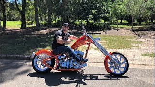 Delivery Day  A Very Custom Harley Davidson FL Chopper [upl. by Lorilee422]