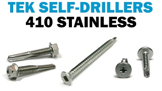 Installing Self Drilling TEK Screws In Metal  Fasteners 101 [upl. by Corny354]