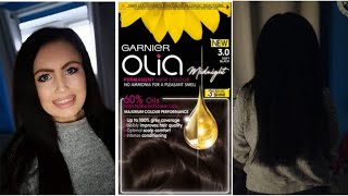 Garnier Olia 30 Soft Black Hair Dye Review [upl. by Dominick693]