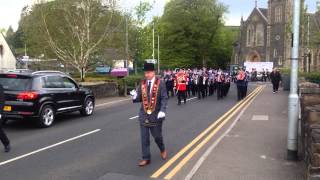 Milltown Accordion Band  RBP Church Parade Cullybackey 2015 [upl. by Groves]