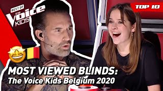 MOST VIEWED Blind Auditions of 2020 on The Voice Kids Belgium 🇧🇪  TOP 10 [upl. by Harcourt]