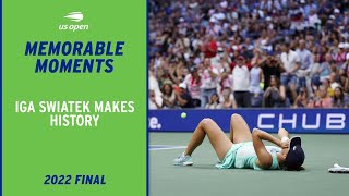 Championship Point  Iga Swiateks TitleWinning Moment  2022 US Open [upl. by Reinhart652]