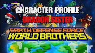 Earth Defense Force World Brothers CHARACTER PROFILE DRAGON SISTER Ep 18 [upl. by Oech]