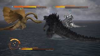 GODZILLA PS4  Godzilla 2014 and Kiryu vs King Ghidorah [upl. by Barnaba]