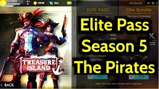 Free Fire New Elite Pass Season 5  Treasure Island Pirates  Sooneeta [upl. by Marty258]