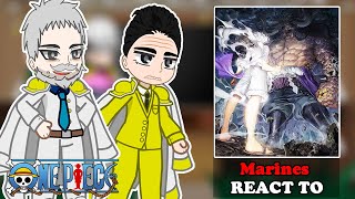 Marines React to Luffy Gear 5  Joyboy  One Piece React  Part 1  Gacha React [upl. by Adriell]