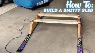 How To Build A quotSmittyquot Type Ice Fishing Sled Easy DIY [upl. by Anaher]