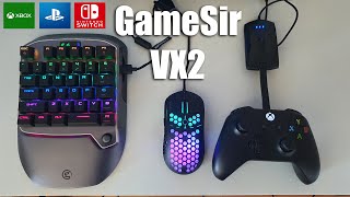 GameSir VX2 AimSwitch Gaming Keyboard and Mouse for PS4  XBOX Switch Unboxing and Setup [upl. by Morry]