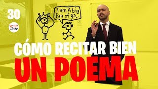 🚀🎤 Cómo RECITAR bien UN POEMA [upl. by Rehttam]