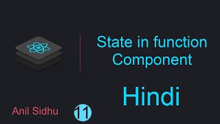 React tutorial in Hindi 11 State with functional component [upl. by Nosdrahcir]