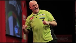 17 PERFECT DARTS  Michael van Gerwen throws 17 perfect darts [upl. by Meeharb310]