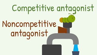 Competitive Antagonist vs Noncompetitive Antagonist [upl. by Asilrak804]