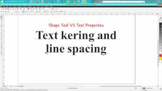 Corel Draw Tips amp Tricks Text kerning and line spacing [upl. by Samot39]