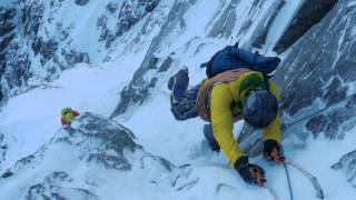 A winter ascent of Tower Ridge on the north face of Ben Nevis [upl. by Ecydnac]