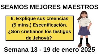 Explique sus creencias5 mins¿Son cristianos los testigos de Jehová Semana 13  19 de enero 2025 [upl. by Niel]