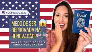 Renovação de visto tem ENTREVISTA Atualizado 2022 [upl. by Paddie]